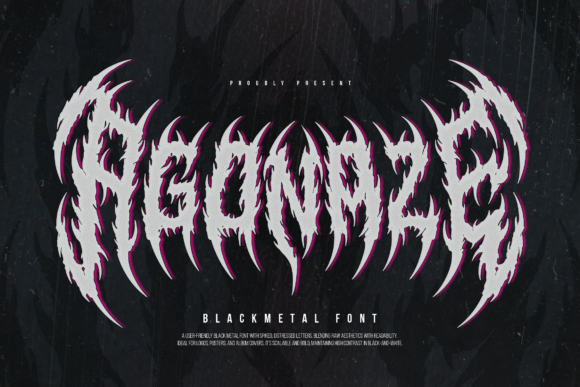 Agonaze: Crafting Atmosphere with a Black Metal Typeface