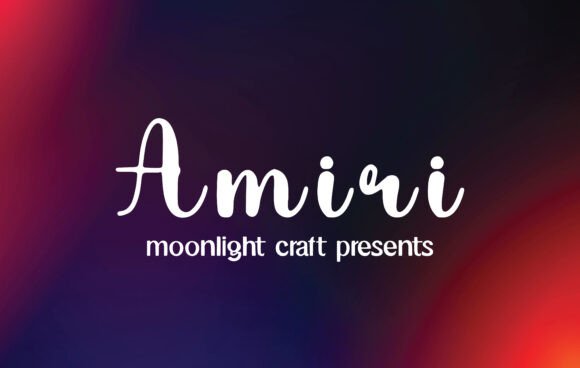 Amiri: A Handwritten Font for Modern Branding