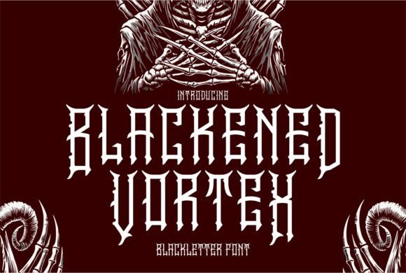 Blackened Vortex: A Font for Bold Brand Statements