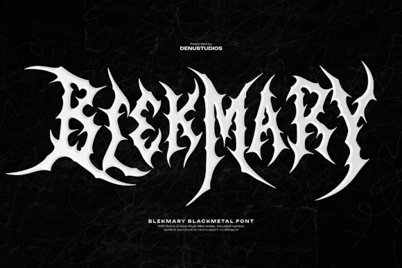 Blekmary: A Black Metal Font for Modern Creative Edge