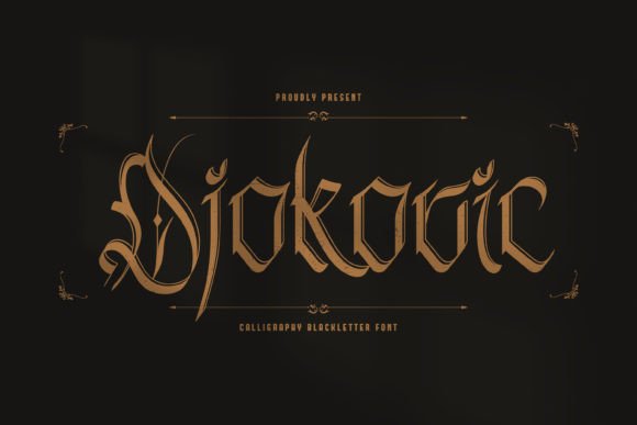Djokovic: Crafting a Timeless Brand with Medieval Typography