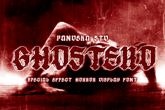 Ghostero: A Horror Metal Display Font for Bold Designs