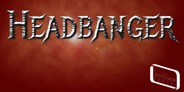 Headbanger: The Quintessential Heavy Metal Display Font