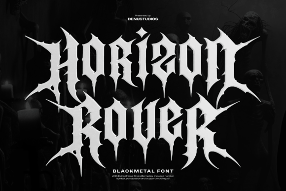 Horizon Rover: A Razor-Sharp Black Metal Typeface