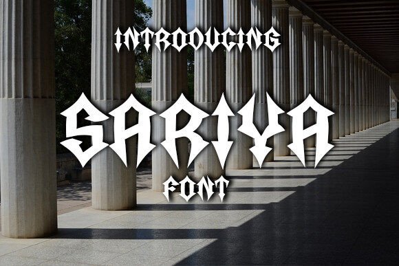 Sariya: The Gothic Font That Commands Attention