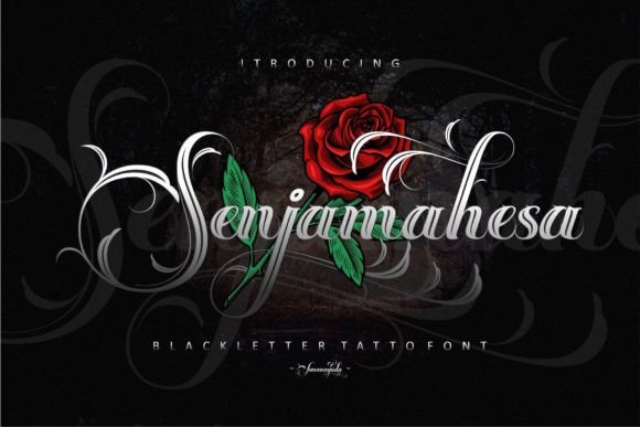 Senjamahesa: A Unique Font for Botanical Branding