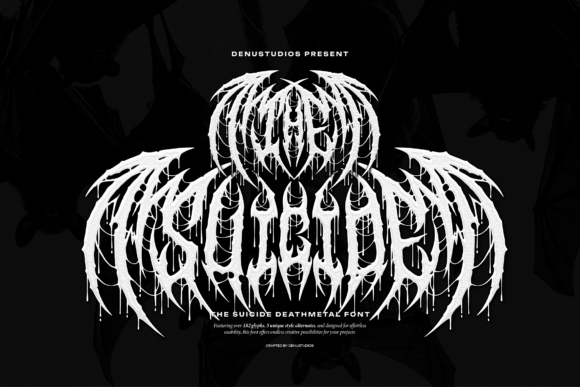 The Suicide: A Death Metal Font for Bold Projects