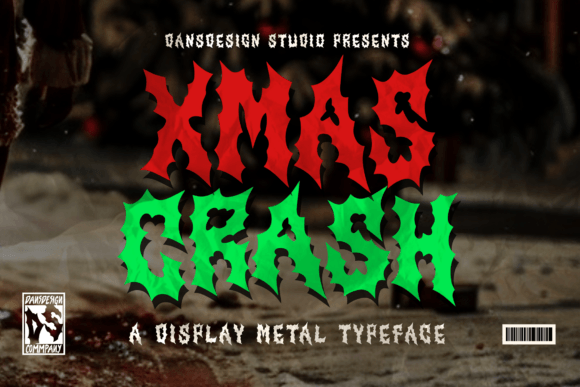 Xmas Crash: Where Christmas Chaos Meets Heavy Metal Art